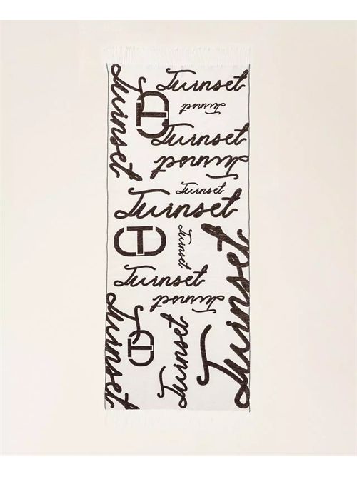 Stola jacquard con logo lettering TWINSET | TO5061/12913